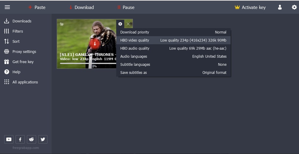 Free HBO Downloader - FreeGrabApp